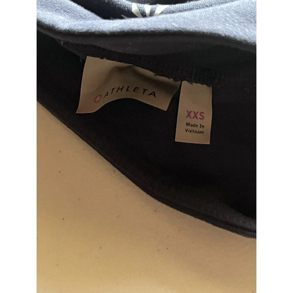 Athleta Purple and Black and White Striped Cropped Leggings - Size XXS - Picture 7 of 10